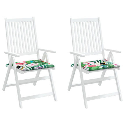 Cuscini per Sedia 2 pz Multicolore 50x50x3 cm in Tessuto