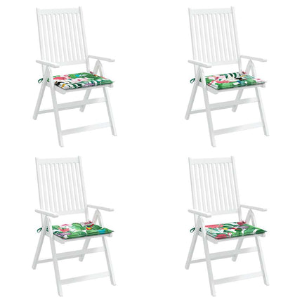 Cuscini per Sedia 4 pz Multicolore 50x50x3 cm in Tessuto