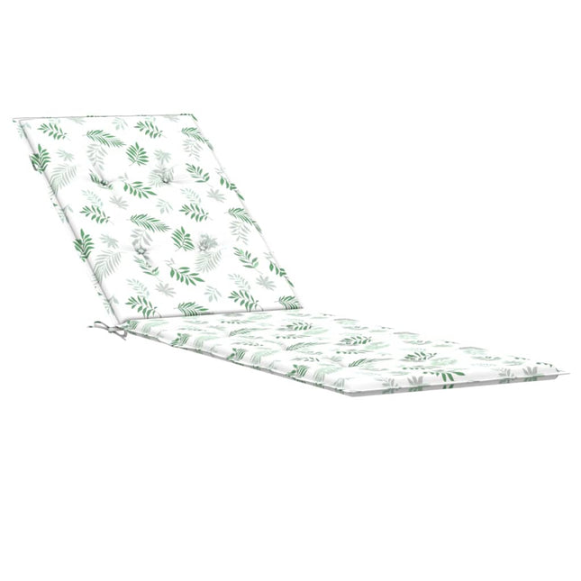 Cuscino per Sedia Sdraio con Motivo a Foglie in Tessuto Oxford