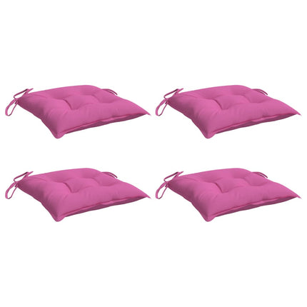 Cuscini per Sedia 4pz Rosa 40x40x7 cm Tessuto