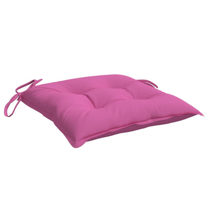 Cuscini per Sedia 6 pz Rosa 40x40x7 cm in Tessuto