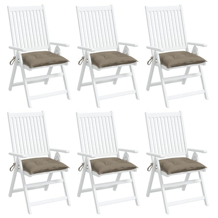 Cuscini per Pallet 6 pz Tortora 50x50x7 cm Tessuto Oxford