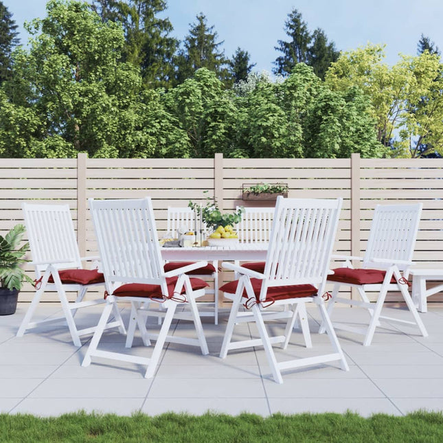 Cuscini per Pallet 6 pz Rosso Vino 50x50x7 cm Tessuto Oxford
