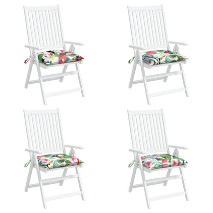 Cuscini per Sedia 4 pz Multicolori 50x50x7 cm in Tessuto Oxford