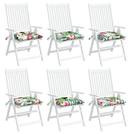 Cuscini per Sedia 6 pz Multicolori 50x50x7 cm in Tessuto Oxford