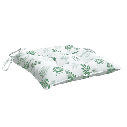 Cuscini per Sedia 2 pz a Foglie 50x50x7 cm Tessuto Oxford