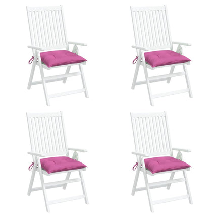 Cuscini per Sedia 4 pz Rosa 50x50x7 cm in Tessuto Oxford