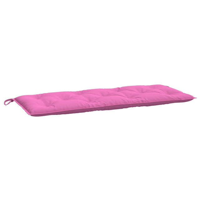 Cuscino per Panca da Giardino Rosa 120x50x7 cm in Tessuto