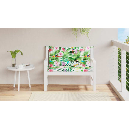 Cuscini Panca da Giardino 2pz Multicolore 100x50x7cm in Tessuto