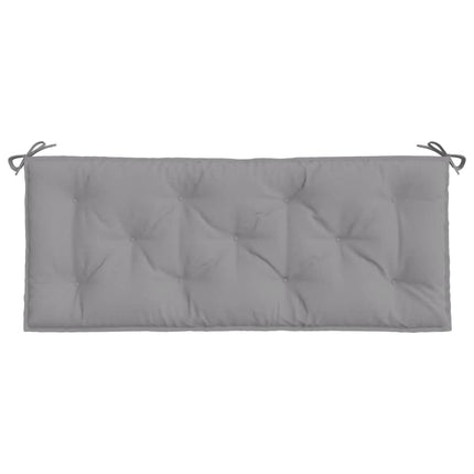 Cuscini Panca da Giardino 2pz Grigi 120x50x7 cm Tessuto Oxford