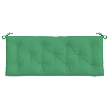 Cuscini Panca da Giardino 2pz Verdi 120x50x7 cm Tessuto Oxford