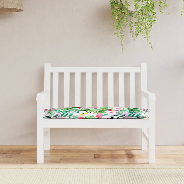 Cuscino per Panca da Giardino Multicolore 110x50x7cm in Tessuto