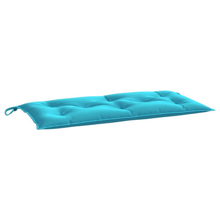 Cuscino per Panca da Giardino Turchese 110x50x7 cm in Tessuto