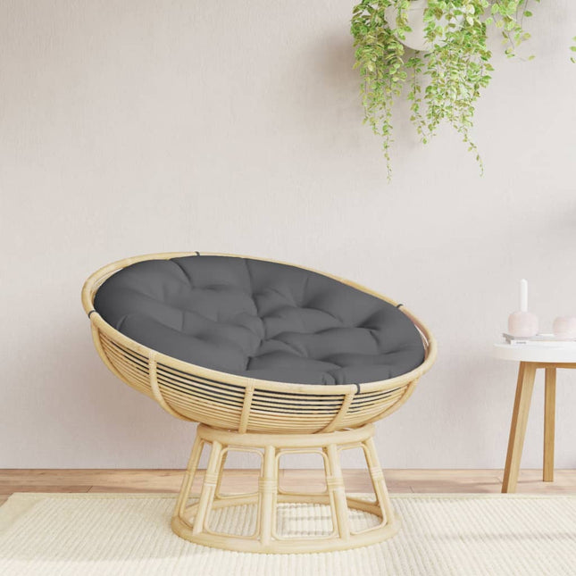 Cuscino Rotondo Antracite ÃƒËœ 100x11 cm in Tessuto Oxford