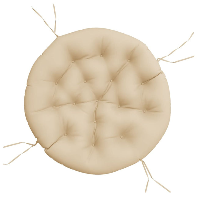 Cuscino Rotondo Beige ÃƒËœ 100x11 cm in Tessuto Oxford