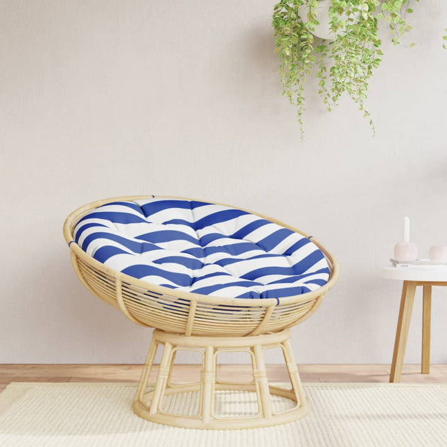 Cuscino Rotondo Righe Blu Bianche ÃƒÆ’Ã‹Å“ 100x11 cm in Tessuto Oxford
