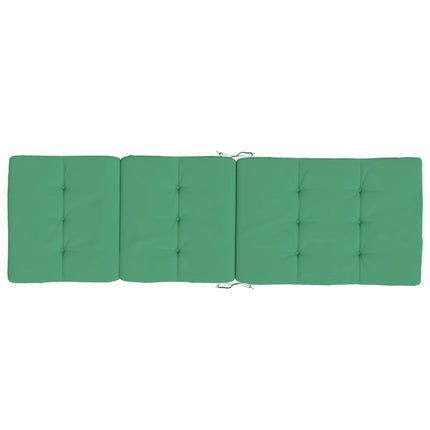 Cuscini per Sedia a Sdraio 2 pz Verde in Tessuto Oxford