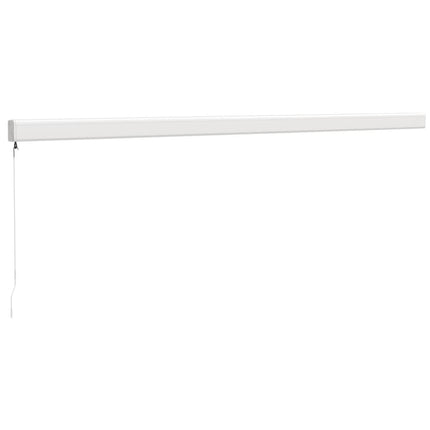 Tenda da Sole Retrattile Blu e Bianca 5x3 m Tessuto e Alluminio