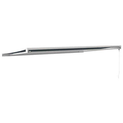 Tenda da Sole Retrattile Antracite 5x3 m in Tessuto e Alluminio