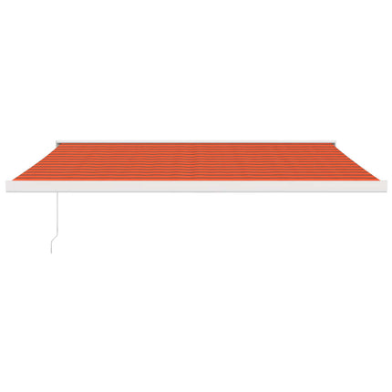Tenda Retrattile Arancione Marrone 4,5x3 m Tessuto e Alluminio