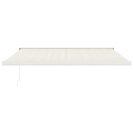 Tenda da Sole Retrattile Crema 4x3 m in Tessuto e Alluminio
