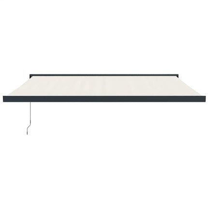 Tenda da Sole Retrattile Crema 4,5x3 m in Tessuto e Alluminio