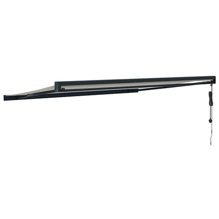 Tenda da Sole Retrattile Crema 4,5x3 m in Tessuto e Alluminio
