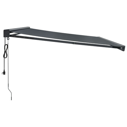 Tenda da Sole Retrattile Antracite 4x3 m in Tessuto e Alluminio