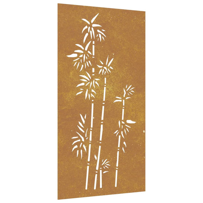 Decorazione Muro da Giardino 105x55 cm BambÃƒÂ¹ in Acciaio Corten