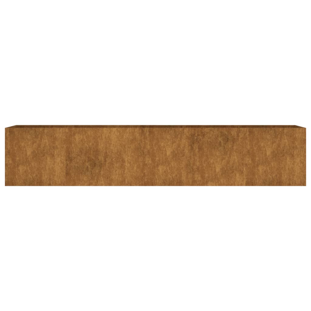 Fioriera Rialzata da Giardino 200x40x40 cm in Acciaio Corten