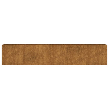 Fioriera Rialzata da Giardino 200x40x40 cm in Acciaio Corten