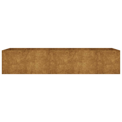 Fioriera Rialzata da Giardino 200x80x40 cm in Acciaio Corten