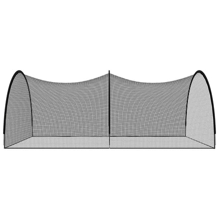 Rete Gabbia da Battuta Baseball Nera 600x400x250 cm Poliestere