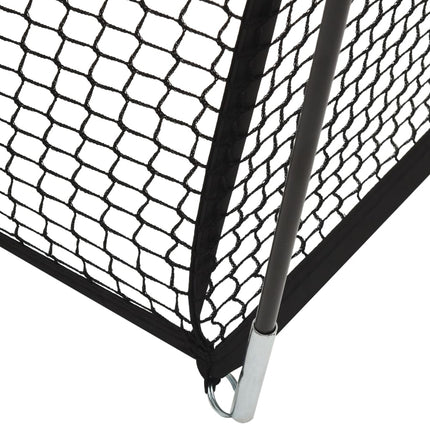 Rete Gabbia da Battuta Baseball Nera 600x400x250 cm Poliestere
