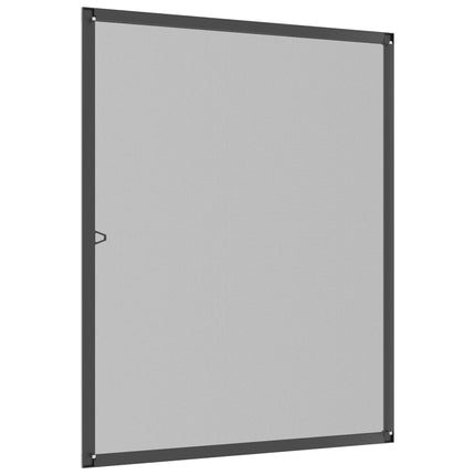 Zanzariera per Finestre Antracite 80x100 cm