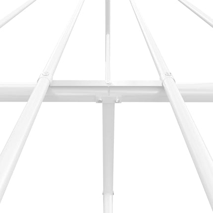 Giroletto con Testiera Metallo Bianco 183x213 cm