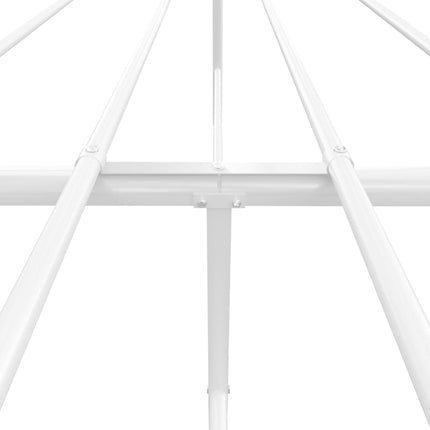 Giroletto con Testiera e Pediera Metallo Bianco 180x200 cm