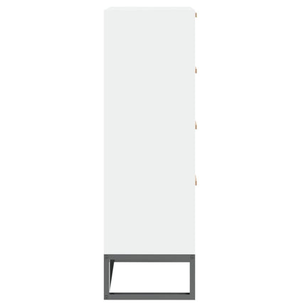 Credenza Bianca 40x30x95 cm in Legno Multistrato