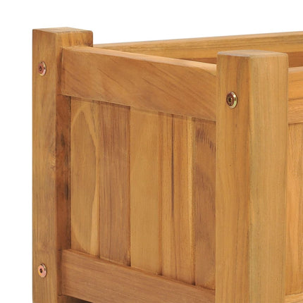 Letto Giardino Rialzato 150x30x25 cm Legno Massello di Teak