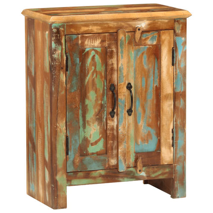 Credenza con 2 Ante 55x30x70 cm in Legno Massello di Recupero