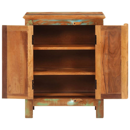 Credenza con 2 Ante 55x30x70 cm in Legno Massello di Recupero
