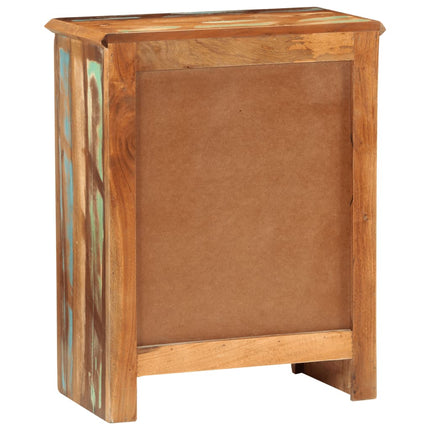 Credenza con 2 Ante 55x30x70 cm in Legno Massello di Recupero