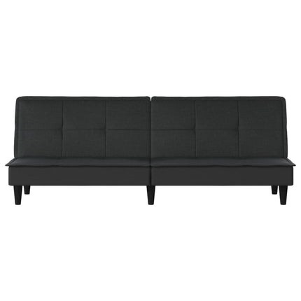 Divano Letto Nero in Tessuto