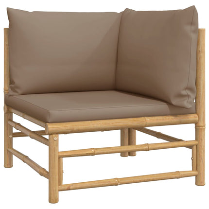 Set Salotto da Giardino 6pz con Cuscini Tortora BambÃƒÆ’Ã‚Â¹