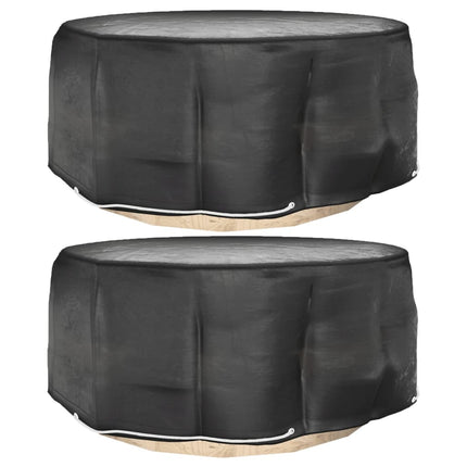 Coperture Mobili da Giardino 2pz 10 Occhielli ÃƒËœ260x90cm Rotonde