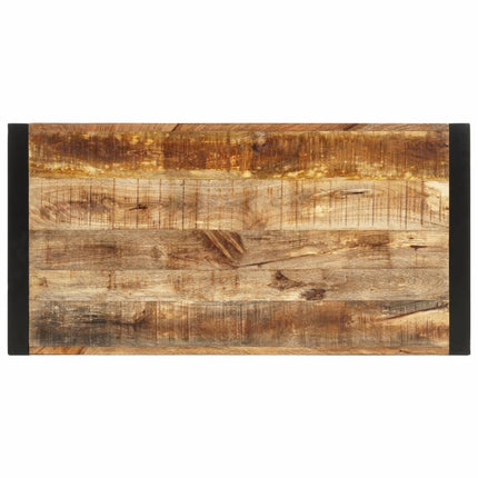 Tavolo da Bar 110x55x110 cm in Legno Grezzo Massello di Mango