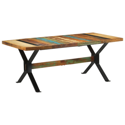 Tavolo da Pranzo 180x90x73 cm in Legno Massello di Recupero