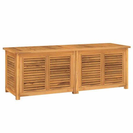 Contenitore Giardino con Borsa 150x50x55 cm Legno Massello Teak