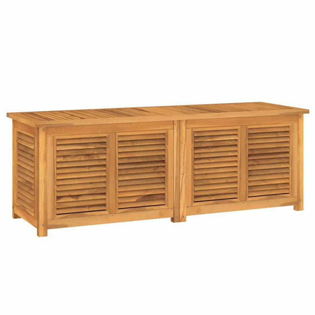Contenitore Giardino con Borsa 150x50x55 cm Legno Massello Teak
