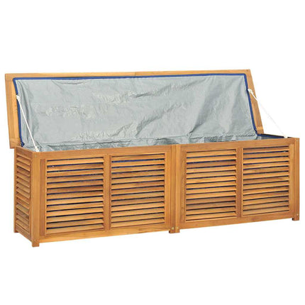 Contenitore Giardino con Borsa 175x50x55 cm Legno Massello Teak